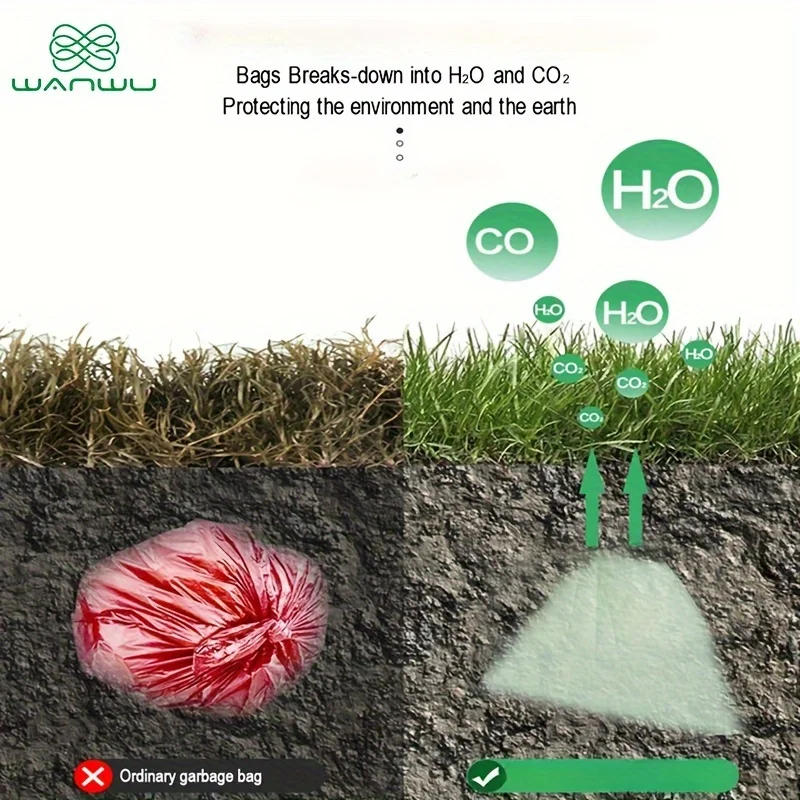 Биоразлагаемые мешки для отходов домашних животных натуральные бытовые уборки
