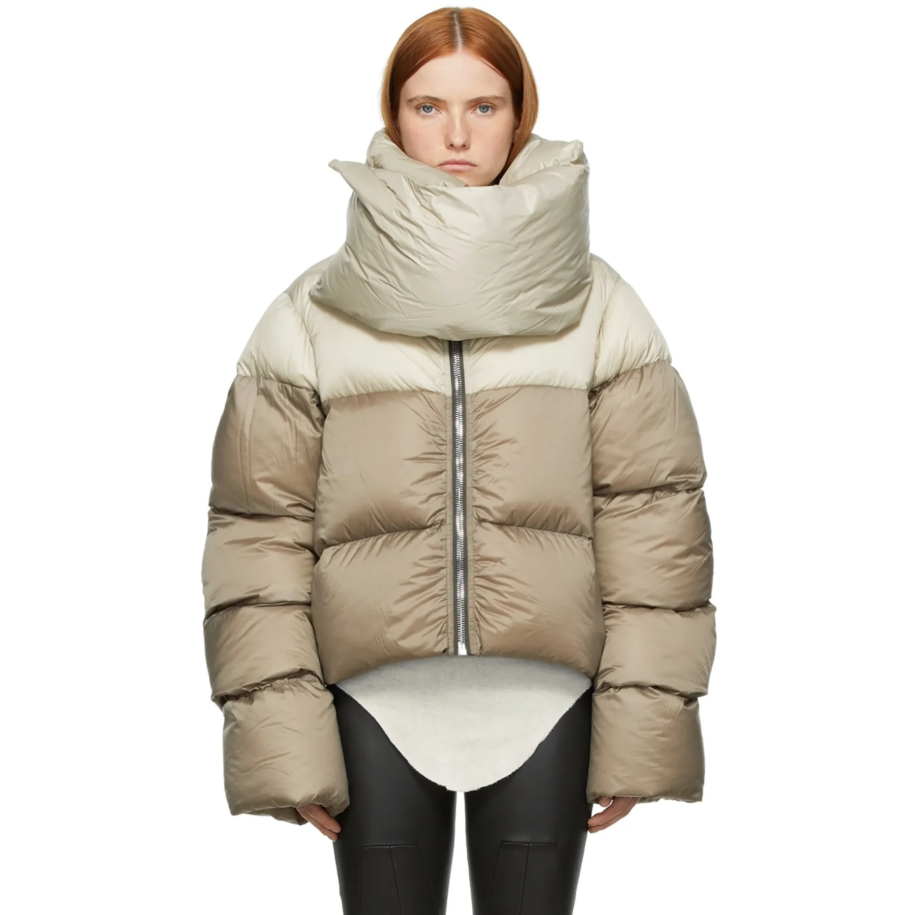 Autumn Winter Fashion Turtleneck Scarf Parkas Coat Women Casual Zipper Long Sleeve Warm Puffer Winter Jacket Women 2022 Clothes