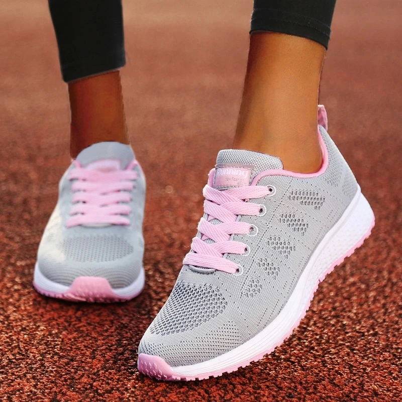 Casual Shoes Flats Air Mesh Breathable Trainers Ladies Shoes Women's Sneakers Female Sneakers Women Shoe Basket Tenis Feminino
