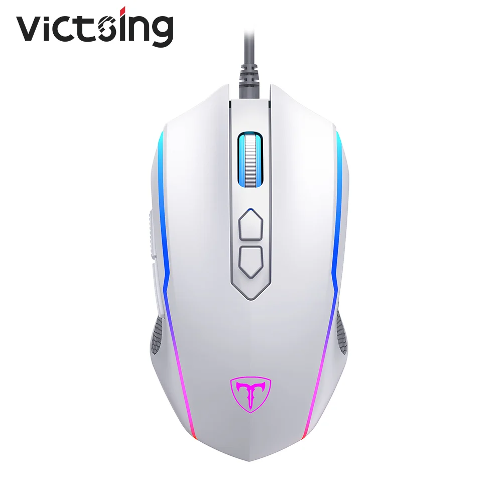 

VicTsing PC205 Gaming Mouse wired 8 Programmable Buttons 7200 DPI Optical RGB Game Mice With Fire Button For mouse gamer PC