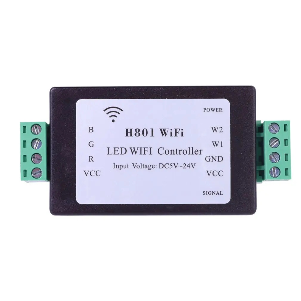 H801 RGBW WiFi LED Controller For RGBW Led Strip Lights DC5-24V Input 4 Channel X 4a Output LED Controller