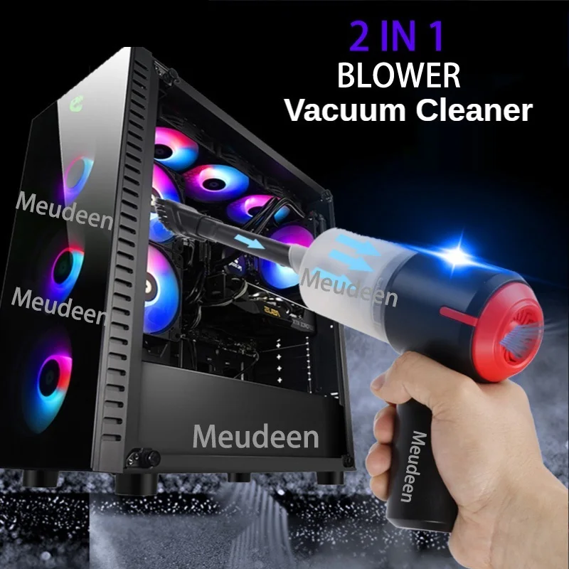 

Handheld Vacuum Cleaner&Cordless Air Blower 2in1,Mini Air duster Electric cleaner tool for Computer