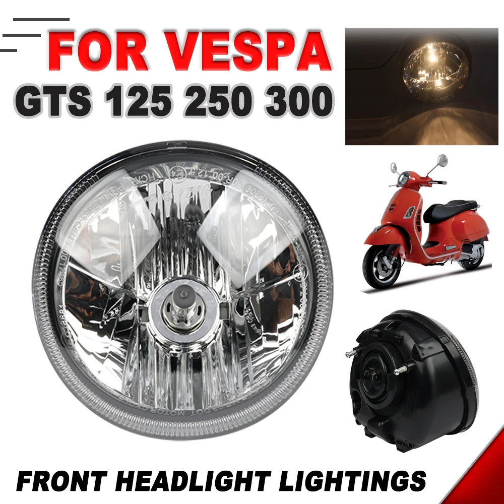 

Аксессуары для мотоциклов Vespa GTS125 GTS250 GTS300 GTS 125 250 300, светильник головного света, передние фары головного света, головные фары, детали
