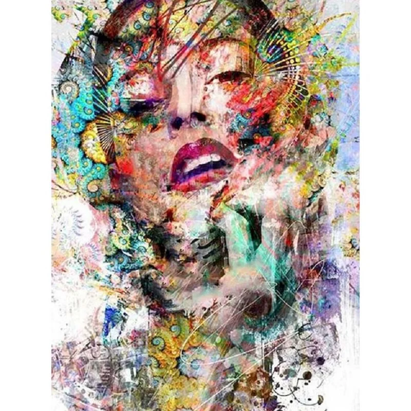 

GATYZTORY Frame Oil Painting By Numbers For Adults Women Handpainted Picture Paint Figure DIY Drawing On Canvas Gift Home A