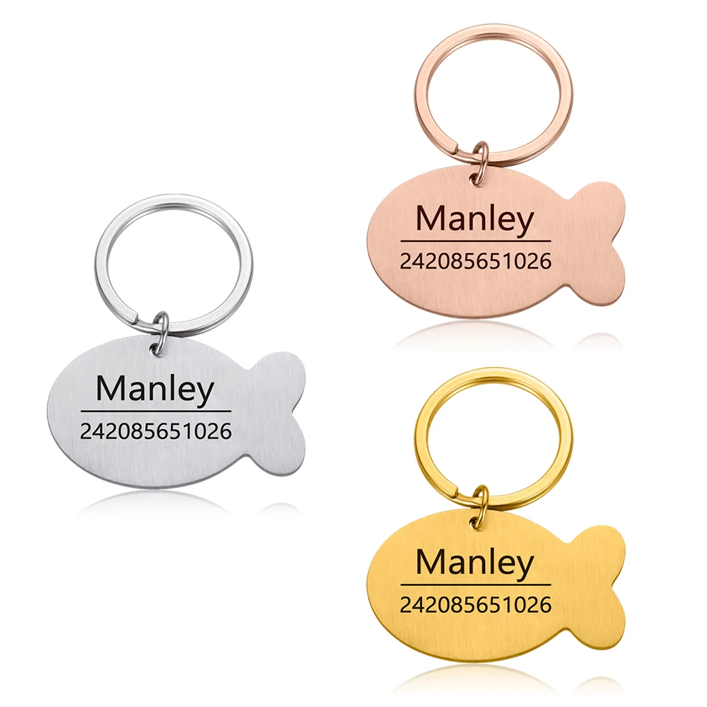 

Индивидуальная идентификационная бирка для домашних животных, брелок для кошек, аксессуары для ошейника для домашних животных, украшение, ...