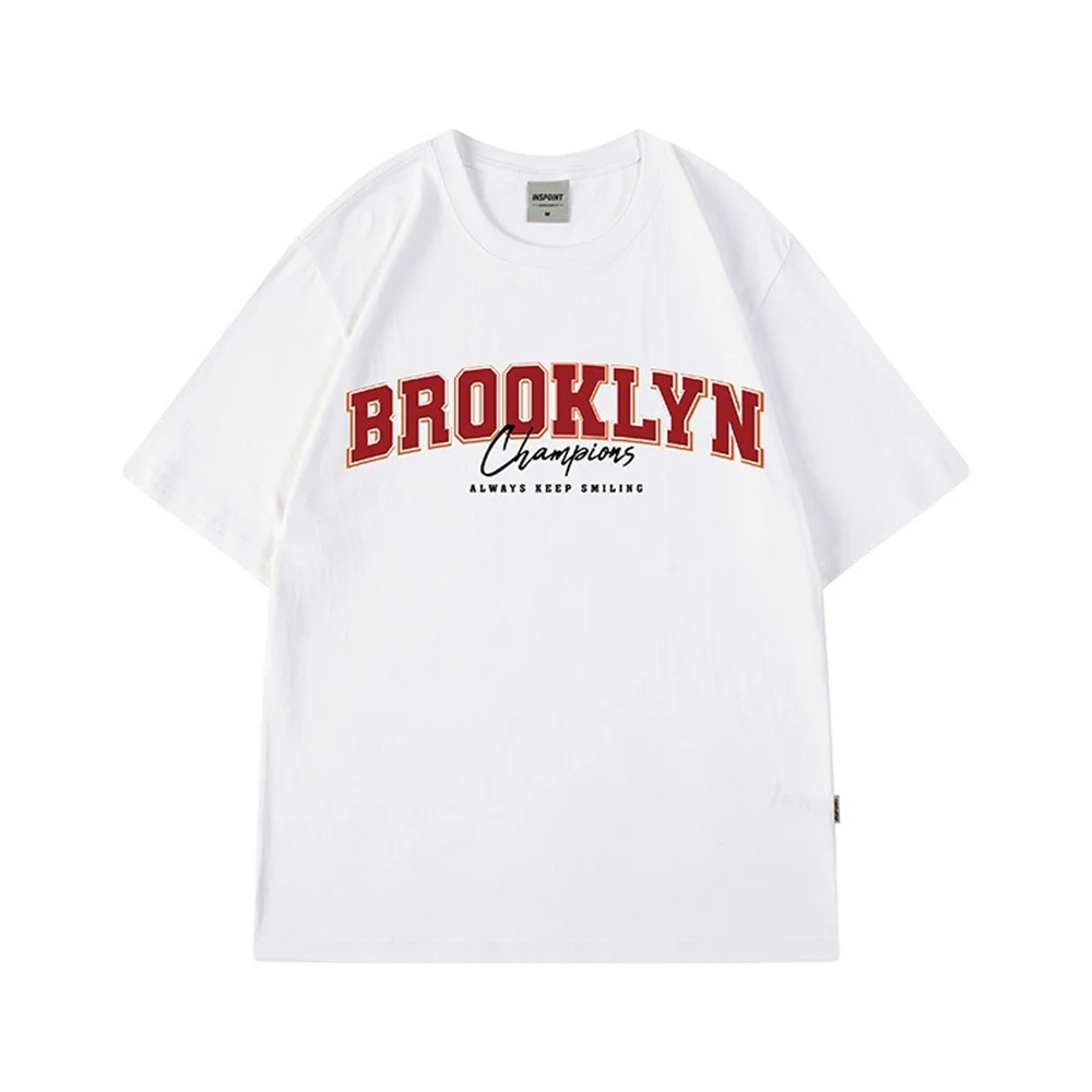 

Футболка AISHUNP мужская с графическим принтом, уличная одежда Y2k, стиль хип-хоп, оверсайз футболка из 100% хлопка с коротким рукавом