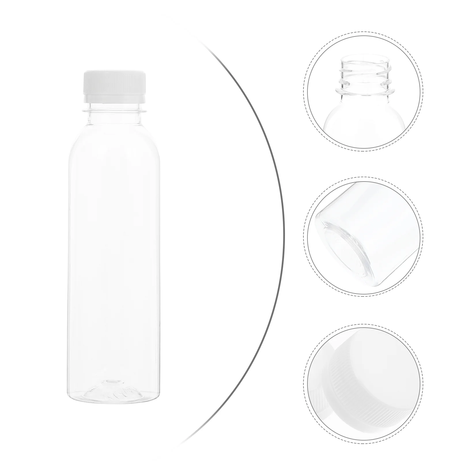

Bottles Caps Bottle Empty 8Oz Oz Beverage Drink Water Clear Take Container Yogurt Smoothie Carton Containers Reusable Bulk Lids