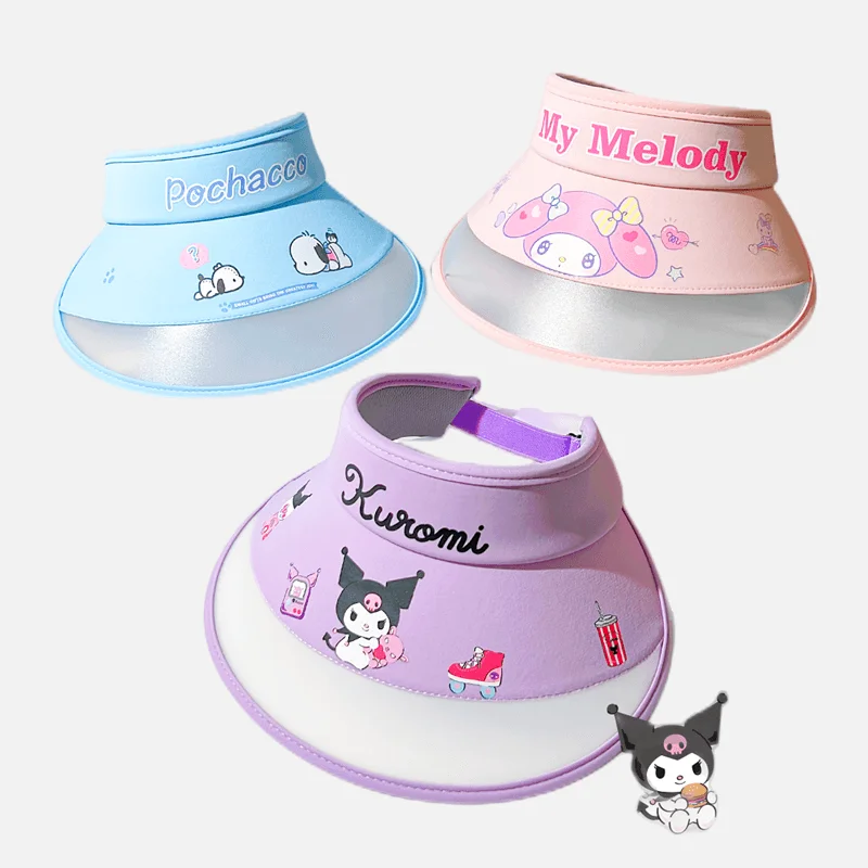 

Sanrio Kuromi My Melody Pochacco Child Sun Hat Outdoor Empty Roof Shade Summer Anti-Uv Cartoon Cute Breathable Easy To Clean
