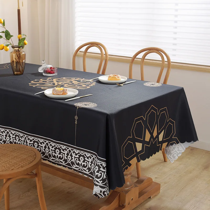 ИД Рамадан скатерть для стола Декор Мубарак Луна прямоугольная обеденная