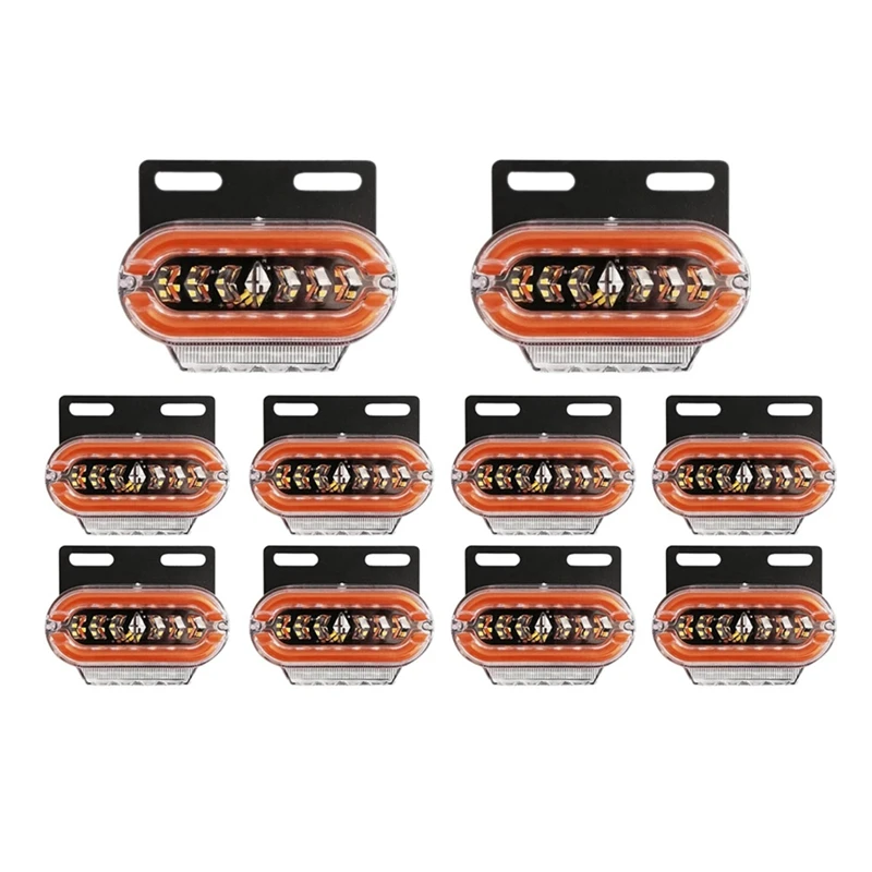 10 шт. боковые габаритные огни для грузовика 24 В