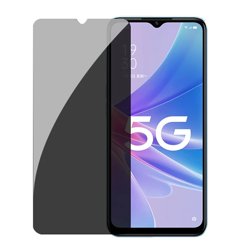 Противошпионское закаленное стекло для Oppo A55s A33 A53 A96 A36 A76 A54s A57 A77 A97 A16s A16e A16K, защита экрана, защитное стекло