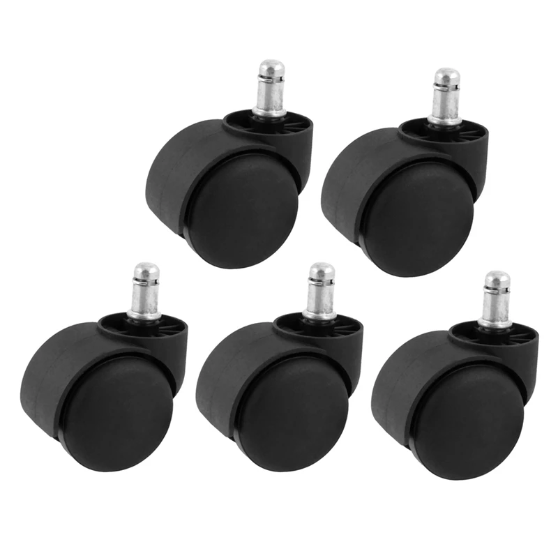

5X Spare Part 2 Inch Twin Wheel Rotate Caster Roller For Office Chair