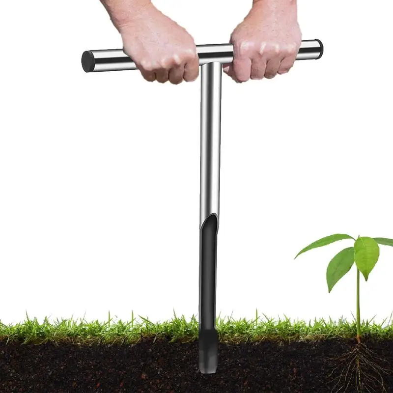 Инструмент для отбора проб почвы тестер из нержавеющей стали с Т-образной ручкой