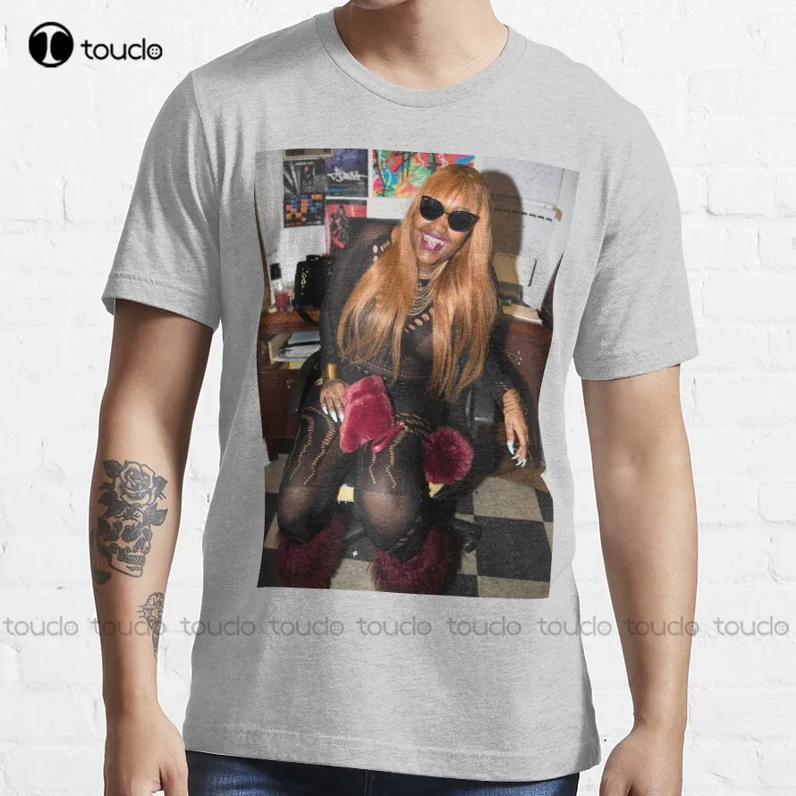 

Футболка Cupcakke с изображением рэпа, певицы, размер рубашки, индивидуальная футболка для подростков, унисекс, цифровая печать, модная смешная ...