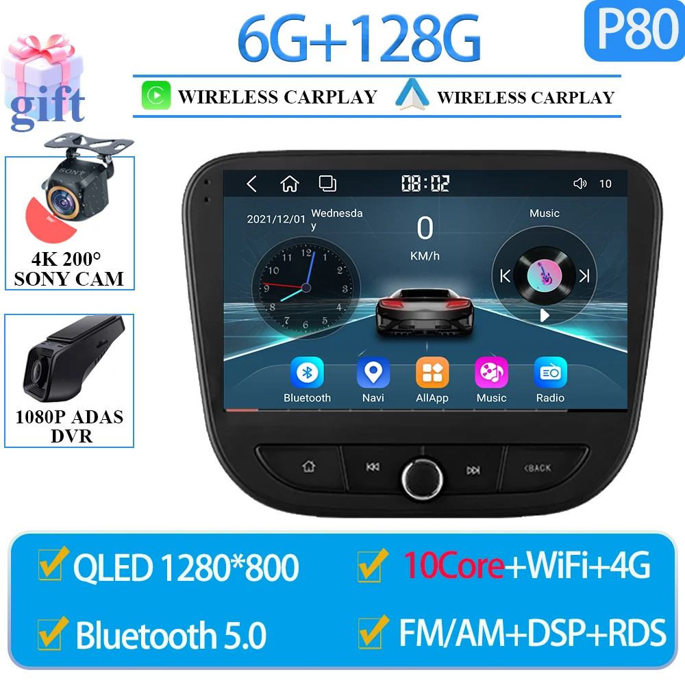 

Автомагнитола Carplay на Android 14 для Chevrolet Malibu 9 2015 -2022, мультимедийный видеоплеер с GPS-навигацией, DSP 7862CPU, Wi-Fi, QLED