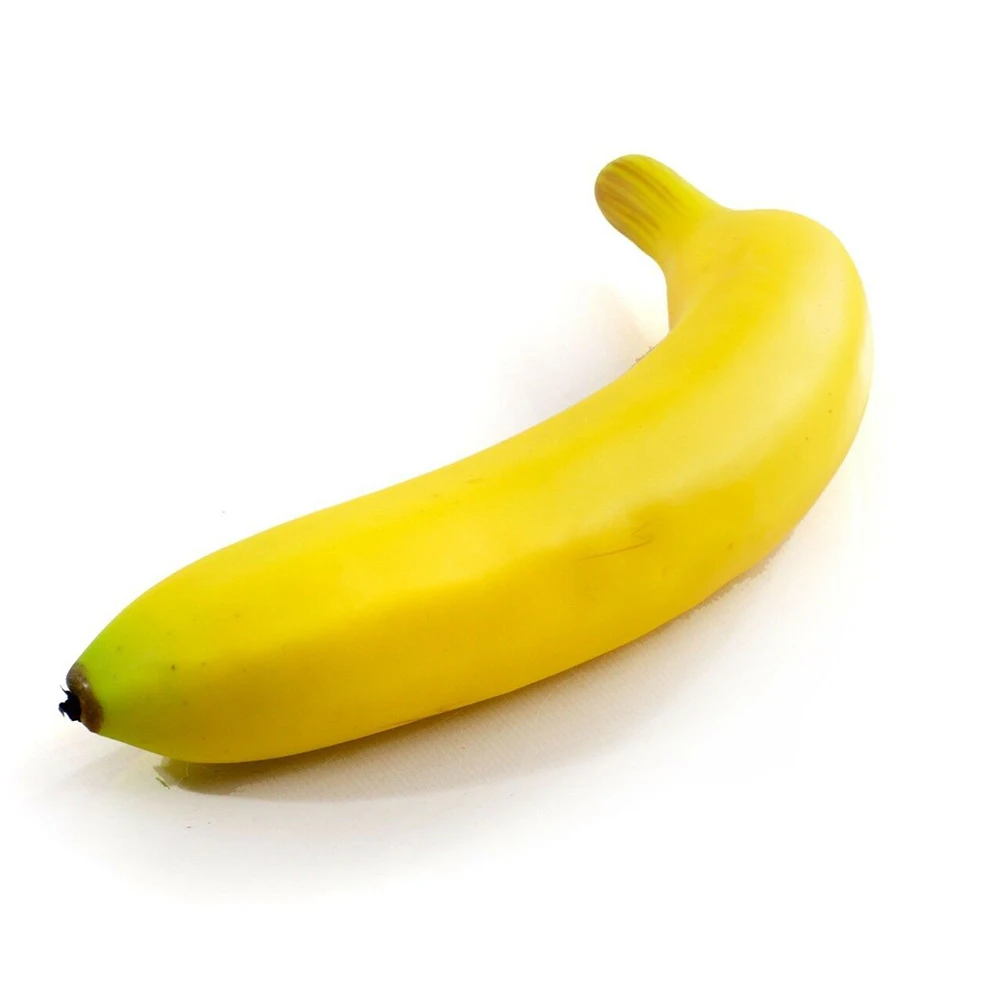 

2pcs/set 20cm Artificial Fruits Fake Bananas Artificial Banana Decorative Plastic Fake Fruits Realistic Display Photo Prop