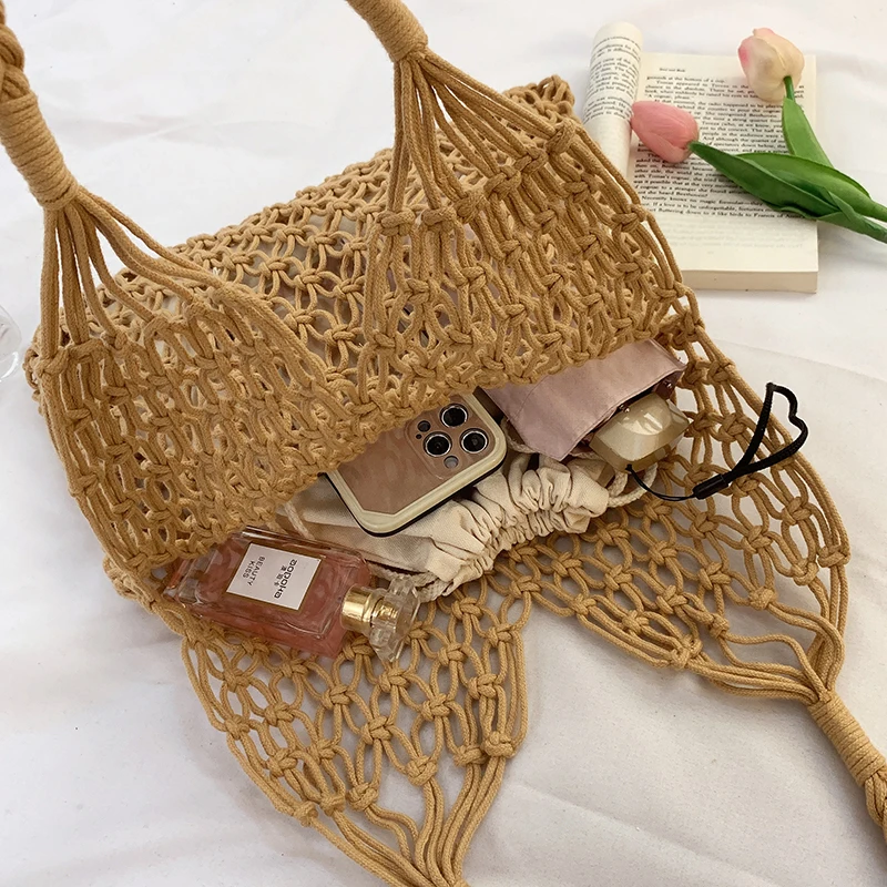 VeryMe 2022 Summer Travel Beach Big Handbag Fashion Hollow Large Capacity Shoulder Women's Bag Brand Designer Female Tote Purses