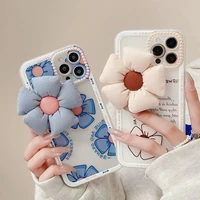 ins light color flower couple womens clear silicon phone case for iphone xr xs max 8plus 11 12 13 13 pro max cover for girls