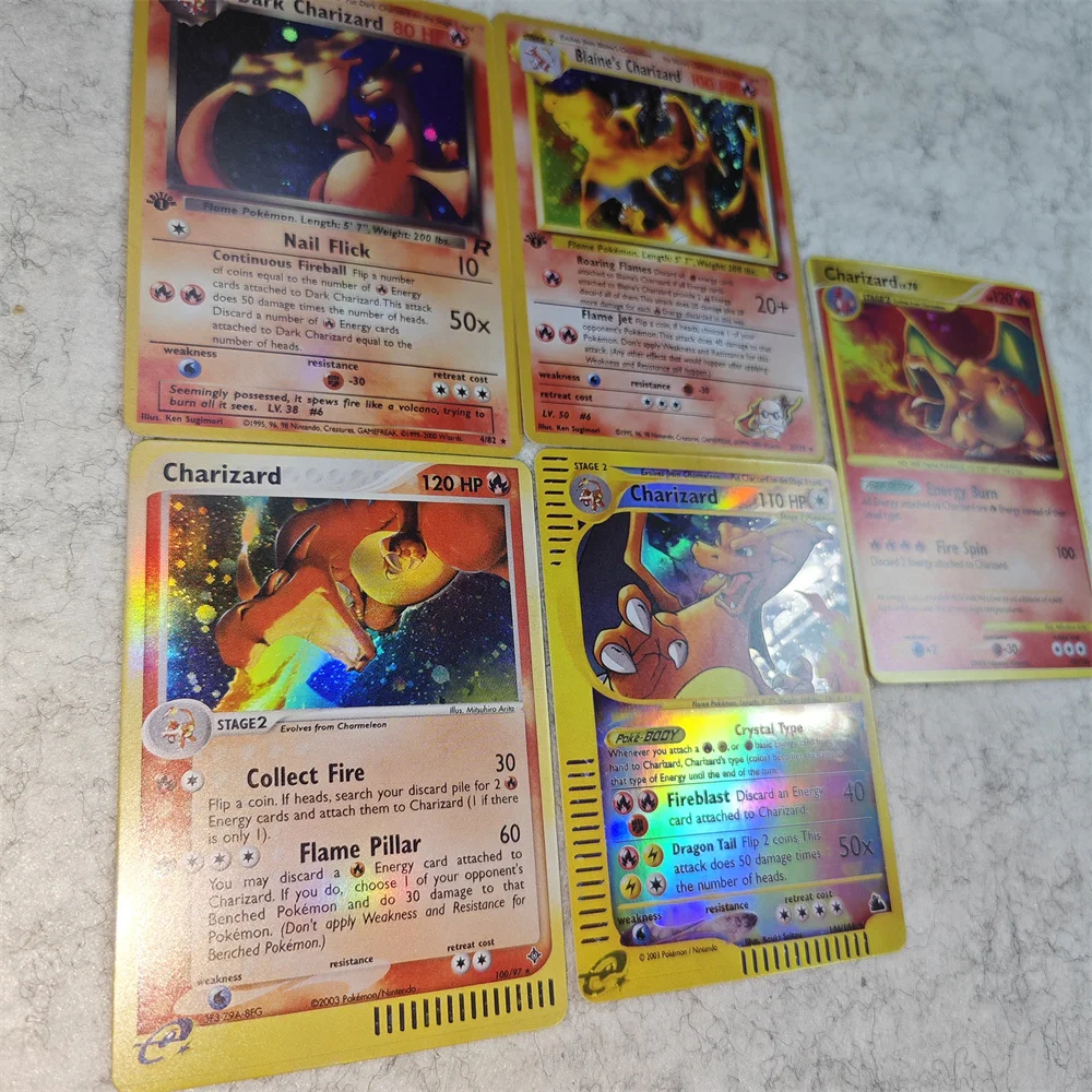 Фото Коллекционные карты PTCG Charizard: Shining Local Laser Ex GX VMX – Редкая коллекция, Игровые карты, Игрушки, Подарки №4