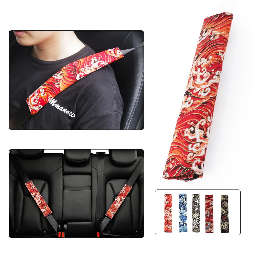 

Новинка 100%, универсальные автомобильные чехлы для ремней безопасности, Наплечные подушки, защитные ремни безопасности, Защита плеч