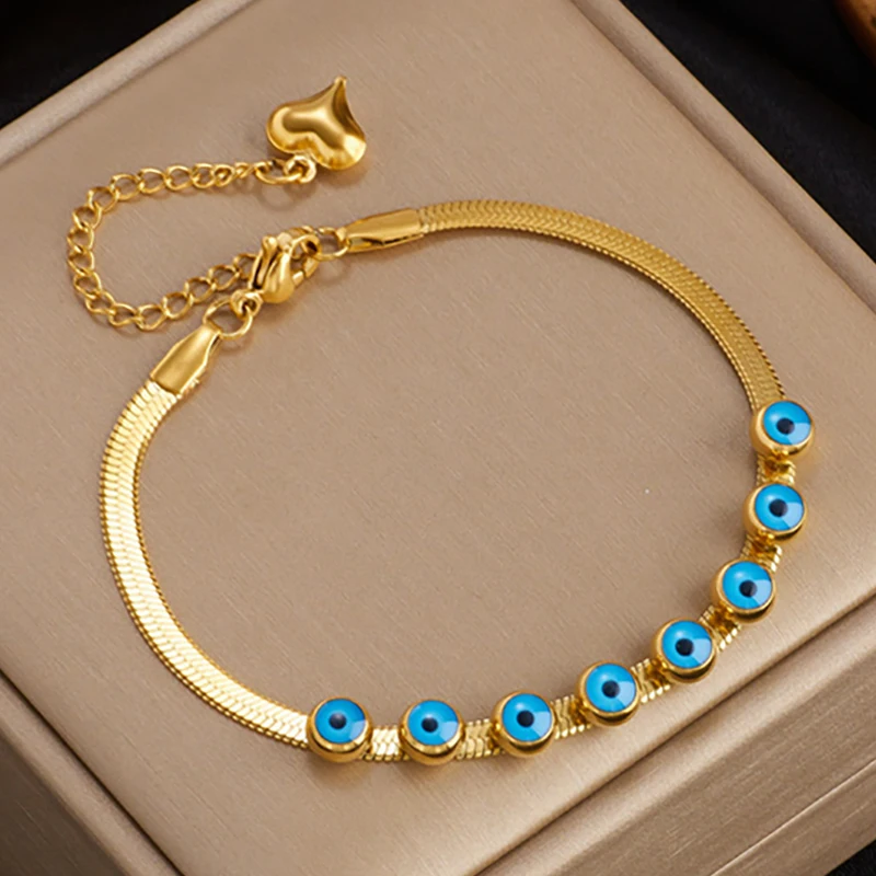 Браслет Mewanry из нержавеющей стали 316L с синей глазурью в форме капли для женщин, винтажный минималистичный индивидуальный бриллиант, ювелирные изделия, подарки, оптовая продажа