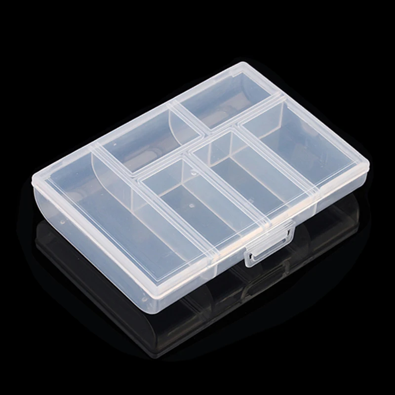 DC 1/2/5PCS Jewelry Tool Box Organizer Storage Beads Jewelry Box Plastic Packaging Gift Earring Ring Box For Jewerly Storage