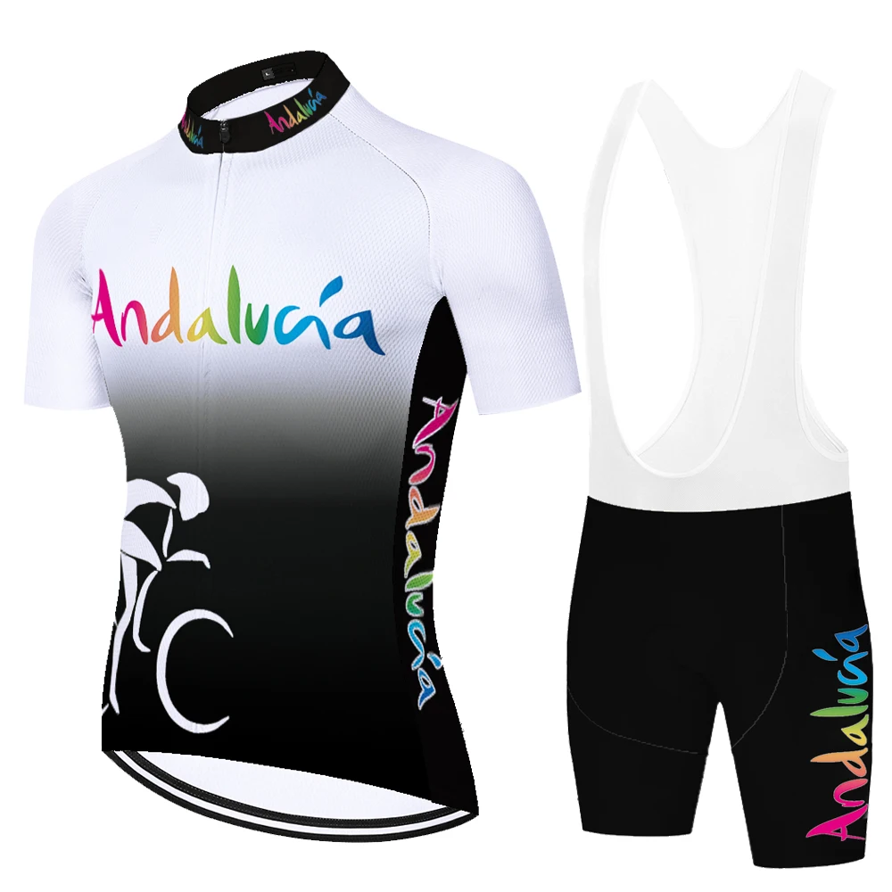2020 комплект велосипедных Джерси из Андалусии мужские летние быстросохнущие