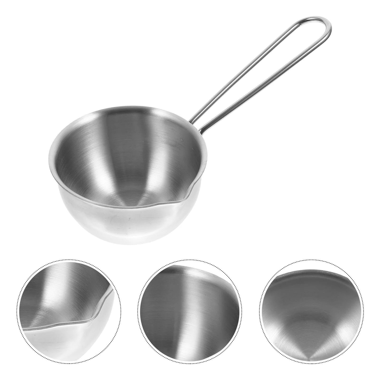 

Pot Pan Measuringstainless Steel Saucepan Cooking Warmer Kitchen Butter Noodlecoffee Scoop Camping Instant Barbecue Metal Soup