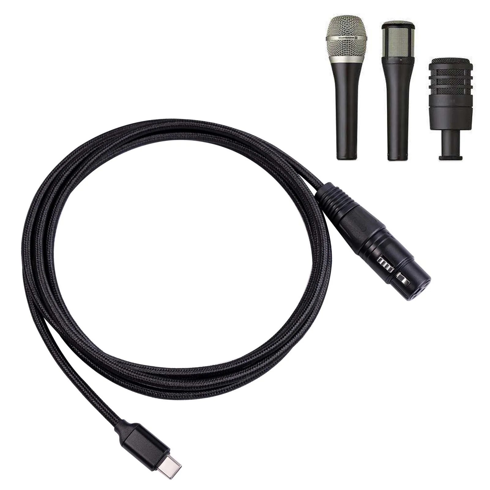 USB tip C XLR adaptör tipi C XLR konnektör adaptörü ses veri kablosu dahili yüksek end çip narin tasarım dayanıklı ses
