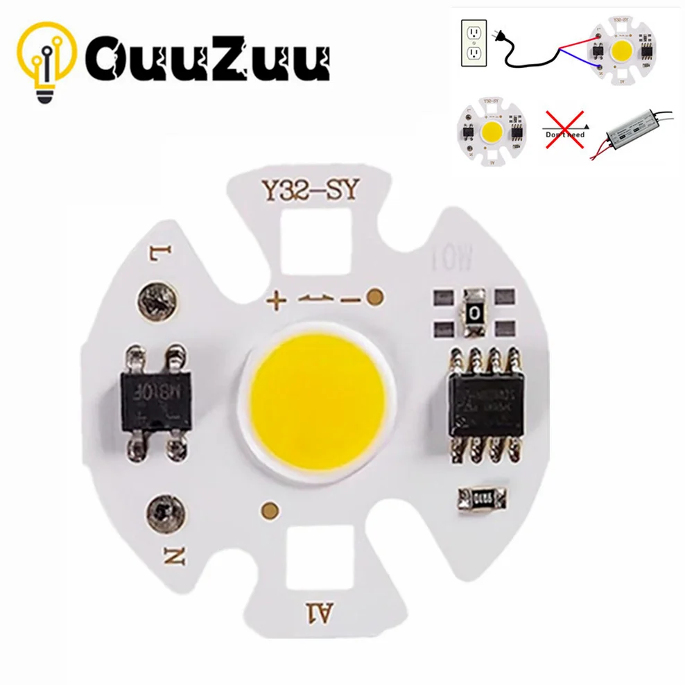 

Led Chip 220V Mini COB LED Matrix Beads Chip Y32 3W 5W 7W 10W 12W Not Need Driver Diode Beads For Floodlight Spotlight