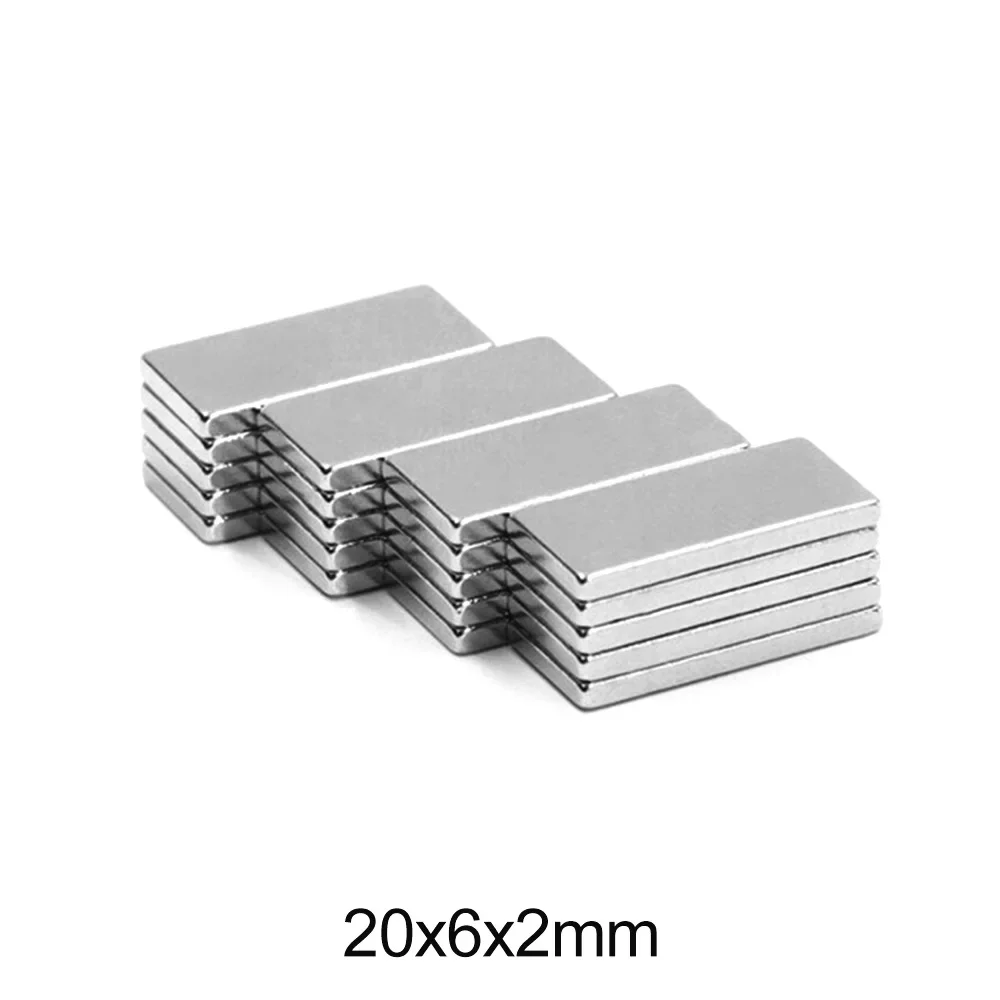 

Мощный квадратный магнит 20x6x2 мм