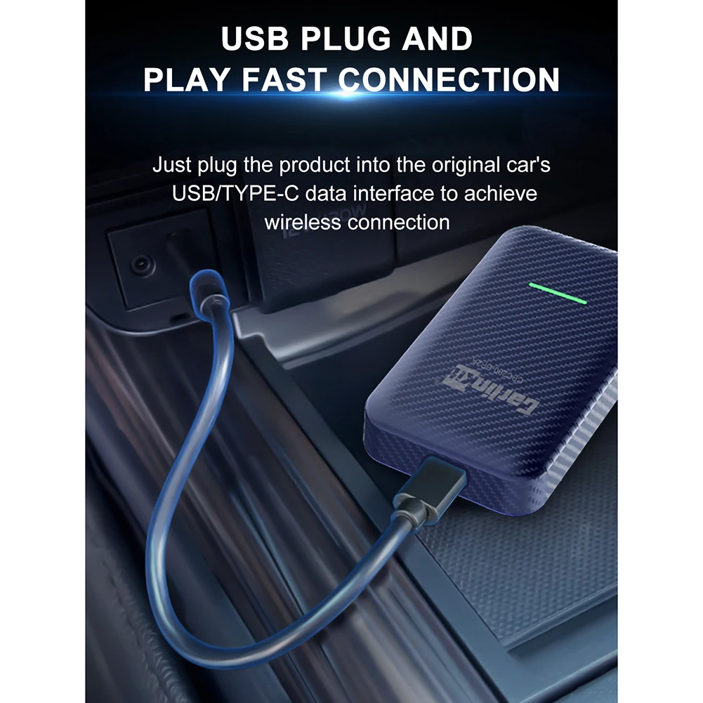

CarlinKit 4.0 Wireless CarPlay Android Auto 2 In 1 Adapter Support CarPlay / Wireless AN Auto WiFi For Toyota For Honda