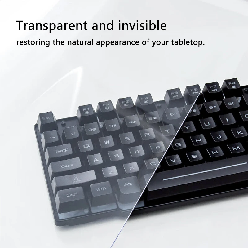 Фото PVC Transparent Table Protector 1.0mm Thick Waterproof Oil-Proof Cover for Kitchen Desk and Dining Table Ideal for Home & Office №4