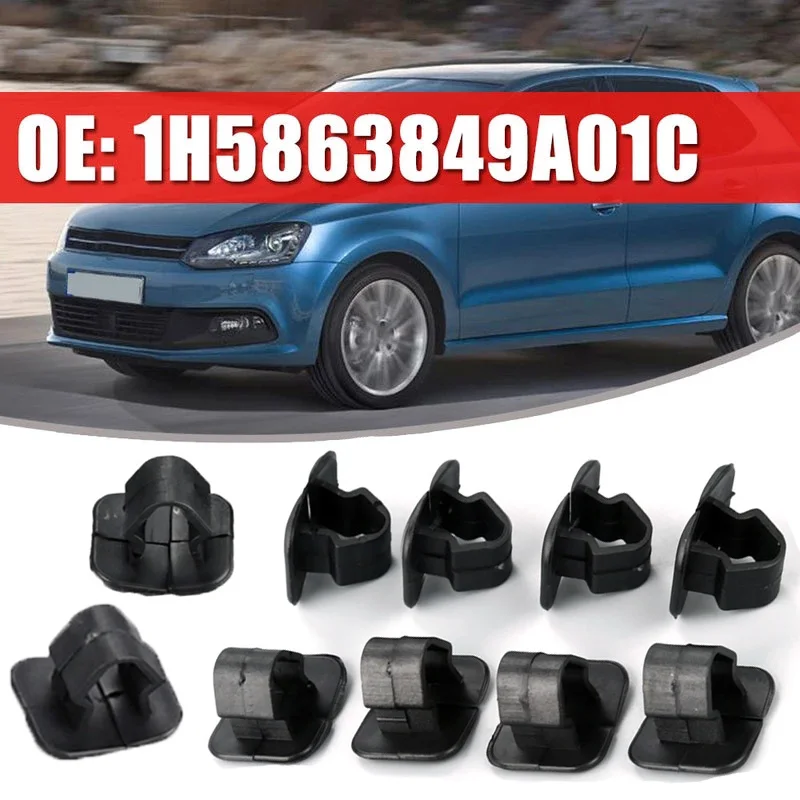 10 шт. заклепки для автомобильной капота 1H5863849A01C VW Polo Tiguan Passat B5 B6 SEAT Leon 2 Skoda Octavia -
