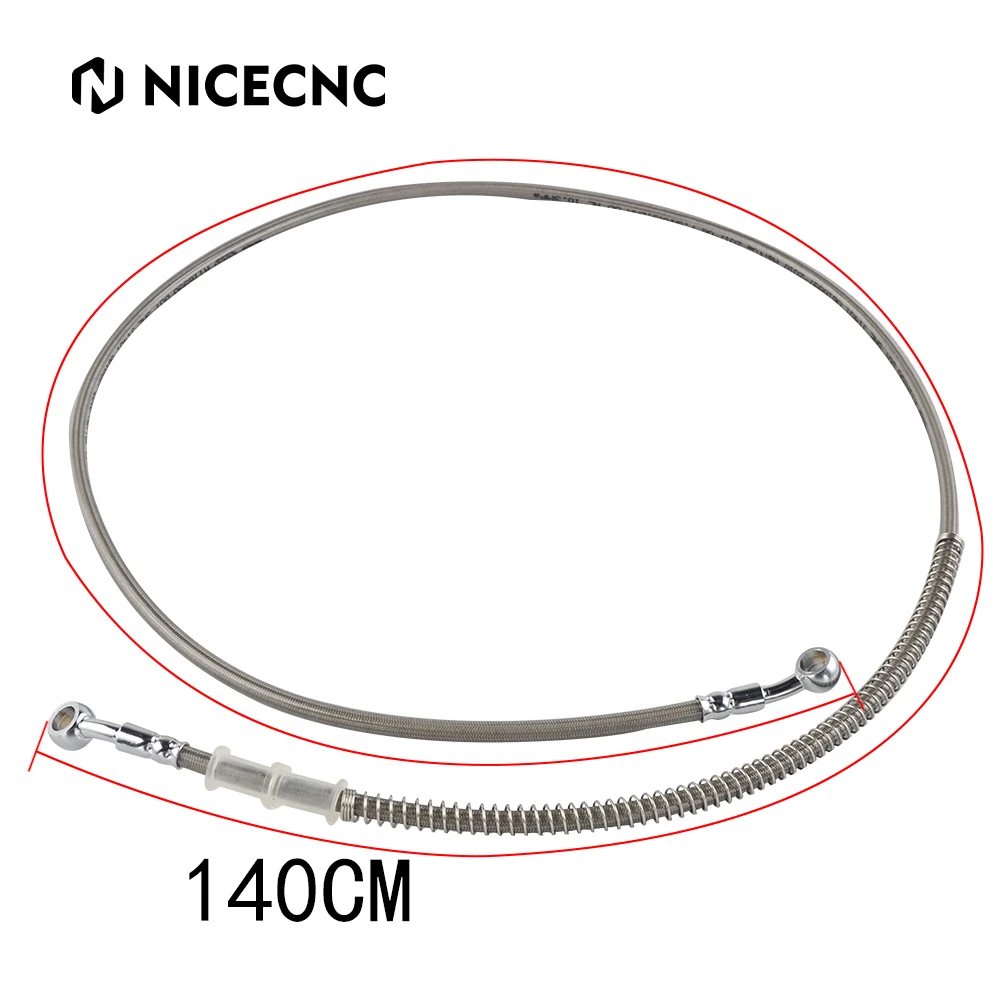 

NICECNC Motocross 39cm-140cm M10 Hydraulic Reinforced Brake Clutch Oil Hose Line Pipe For KTM Yamaha Honda ATV Dirt Pit Racing