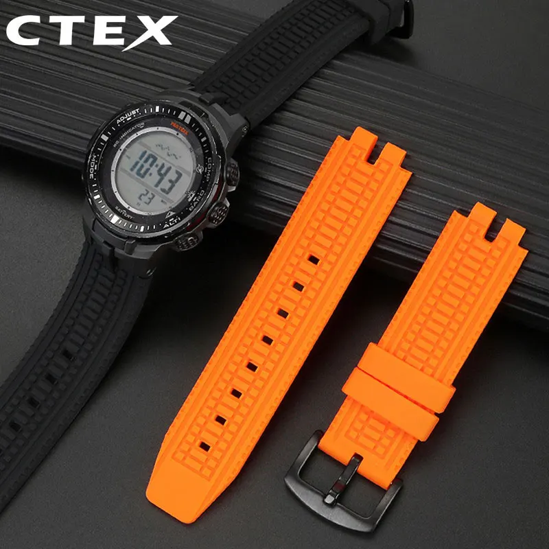 For Casio PRW-3000/3100/6000/6100Y PROTREK Mountaineering Sports Silicone Watchband belt With Modified Men Accessories strap