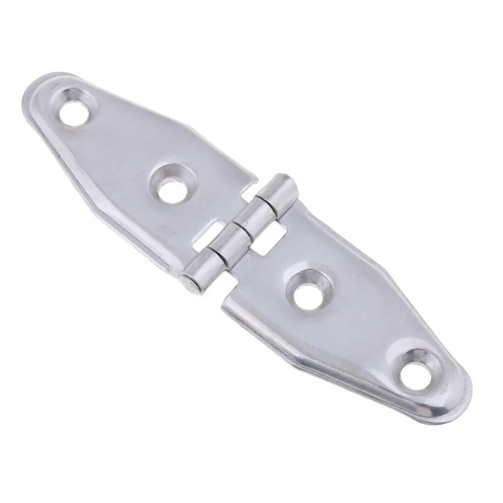 3Pcs 316 Stainless Steel 4" Door Irregular Stamped Hinge For Deck Marine Window Cabinet Tool Box Hardware Accessories