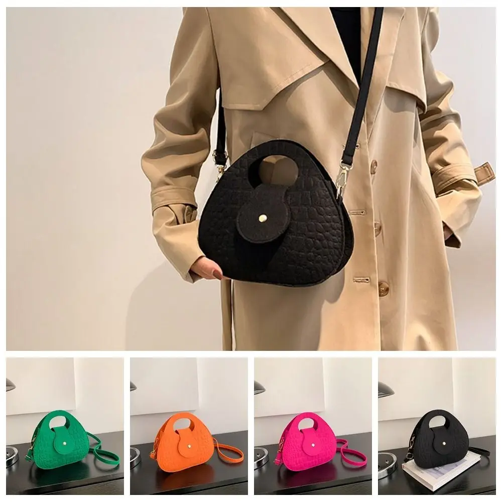 

Solid Color Crossbody Bags for Women Trendy Makeup Bag Felt Small Purses Hand Bags Party