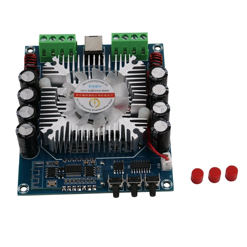 

TDA7850 Bluetooth 5.0 Analog Circuit BTL Power Amplifier Board XH-A373 4X50W High Power Car Audio Power Amplifier Board