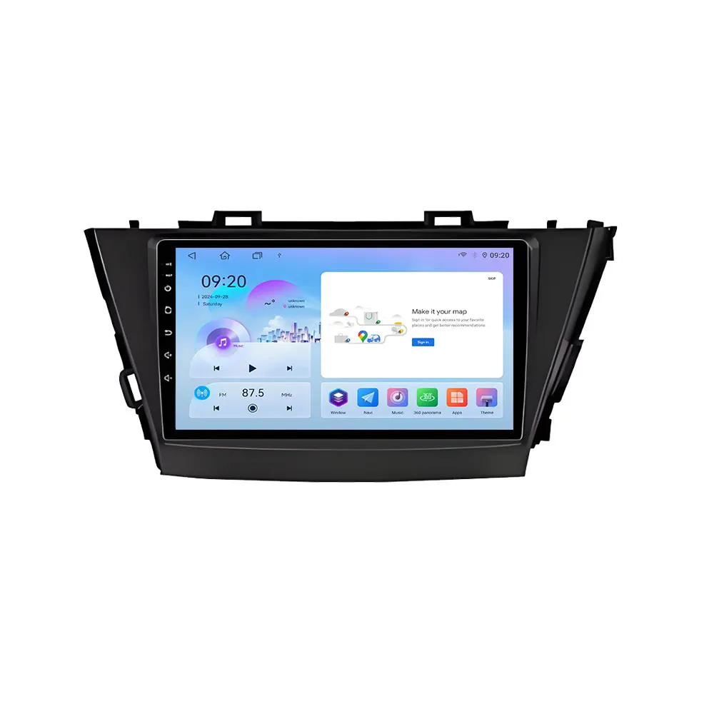 Фото Автомобильная мультимедийная система Android 16 для Toyota Prius Plus V Alpha LHD RHD 2012-2017 с беспроводным CarPlay, Auto, 5G Wi-Fi и 4G LTE №4