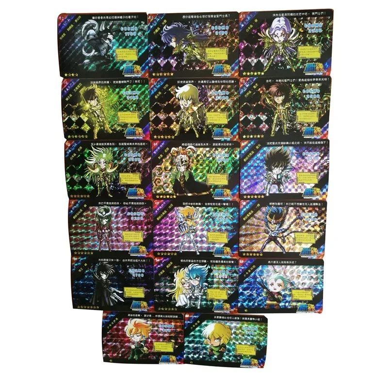 53 шт. + 1 анимационные персонажи Saint Seiya подземный лист сетка флэш-карта детские