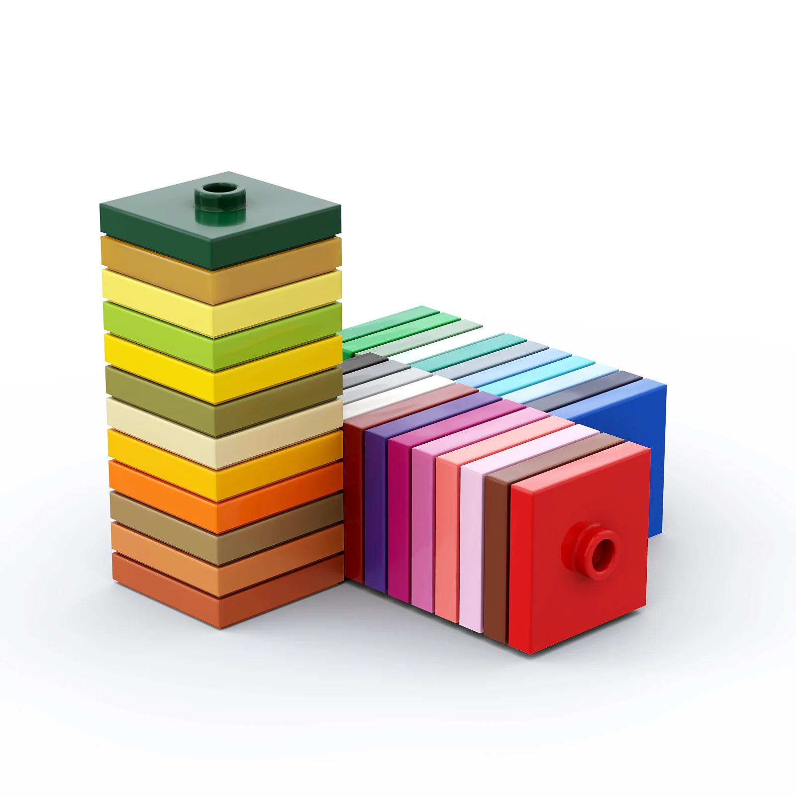 

1 Pcs Buildings Blocks 87580 Plate, Modified 2 x 2 with Groove and 1 Stud in Center Brick Collections Bulk GBC MOC Set