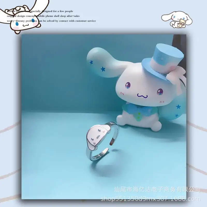 Kawaii Sanrio аксессуары Cinnamoroll периферийные Мультяшные аниме-кольцо милое красивое