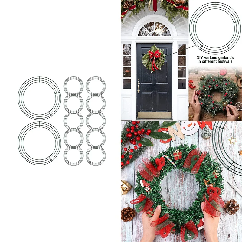 

12 шт., гирлянда из стальной проволоки