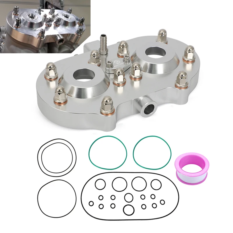 Aluminum One Type of Design Cool Head Nuts Dome Washers and All Orings Kits for Yamaha Banshee Stock & Cub Air Cylinder Only