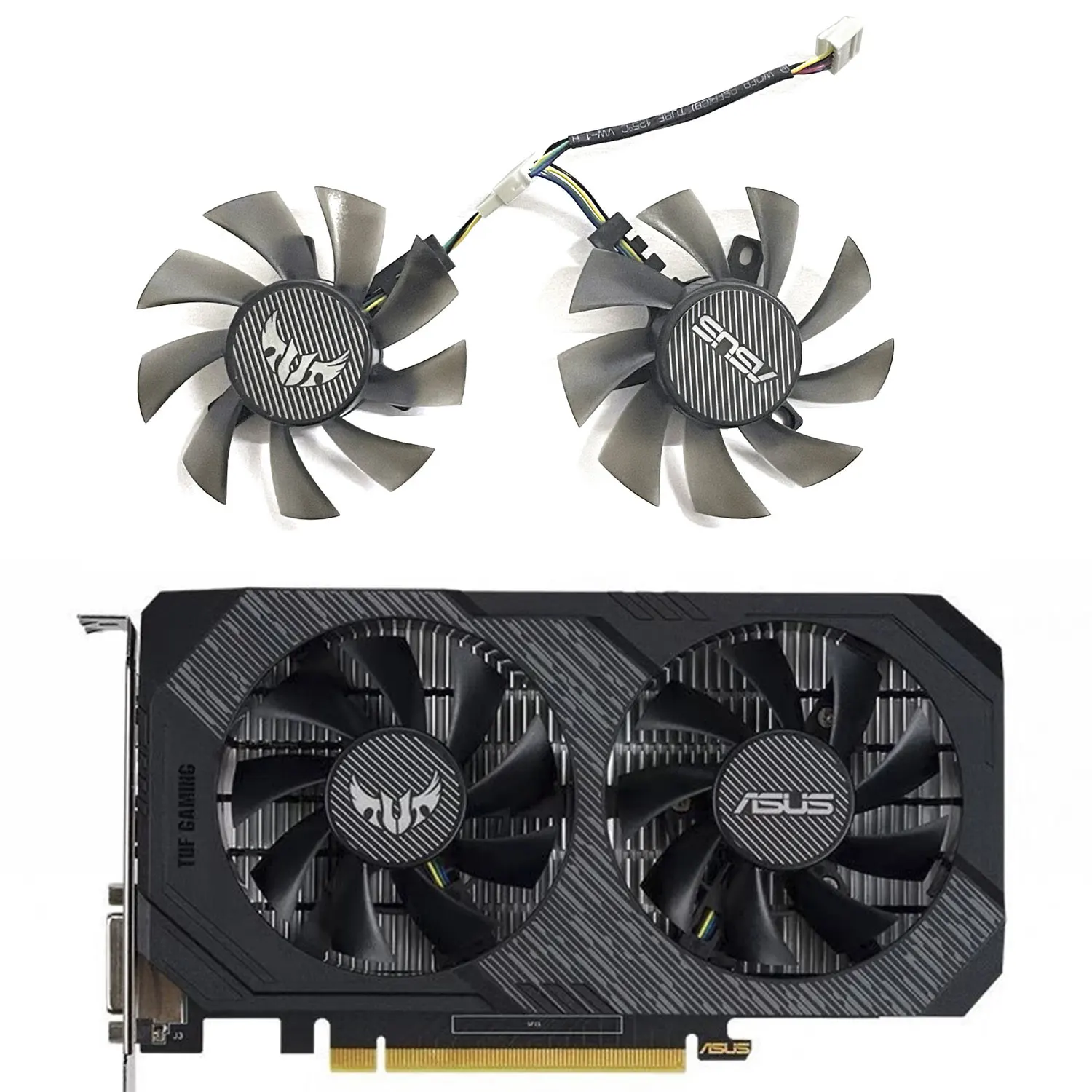 Кулер для видеокарты 2 шт. FD8015U12D T128215BU 6 pin 75 мм GTX 1660 Ti, кулер для ASUS TUF GTX1660TI 1660 1650 RTX2060