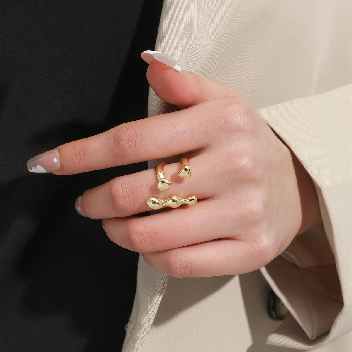 MANGOSKY Мода Уникальный стиль с украшением в виде кристаллов покрытое золотом и