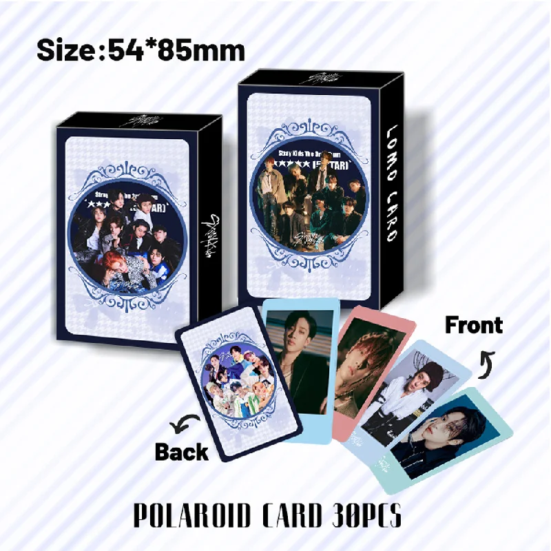 

30Pcs/Set Kpop Stray Kids New Album 5-STAR HD Lomo Cards Straykids Photo Card Postcard Hyun-Jin Felix HAN Fans Collection Gift