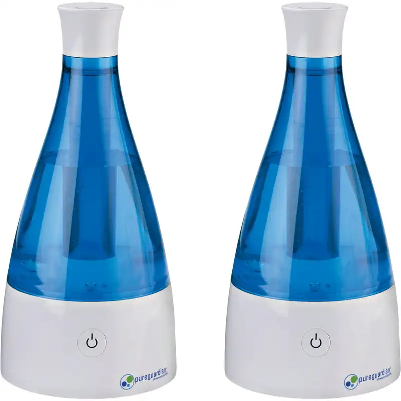 

PureGuardian H920BL 10-Hour Ultrasonic Cool Mist Humidifier, Table Top, 2 pack