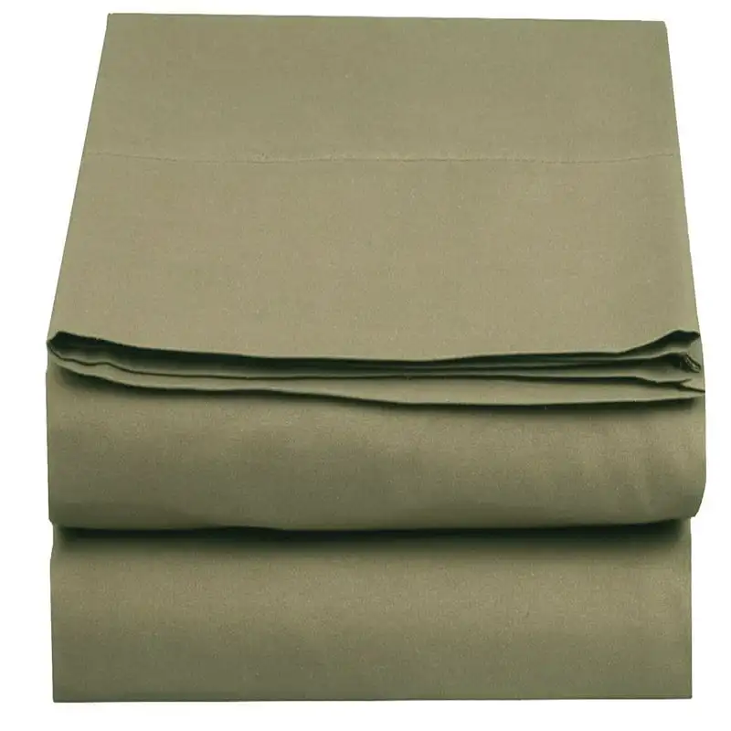 

Set of 6 Extra-Long Flat Sheet Deep Pocket King Size Sage